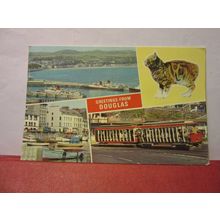 multiview, DOUGLAS, ISLE OF MAN. used vintage postcard by Dennis 1974 pm =