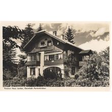 Garmisch Partenkirchen Pension Haus Junker Old German Postcard