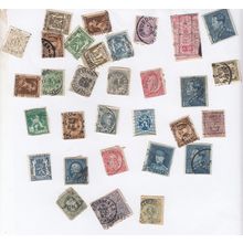 30x Belgium Small Stamp Bundle Incl Victorian 1800s Stamps