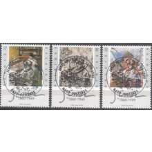 Belgique 1999 Michel 2881 - 2883 O Cote (2008) 2.10 € Tableaux de James Ensor