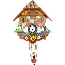 0193SQ - Engstler Battery-operated Clock - Mini Size with Music/Chimes - 7.5"...