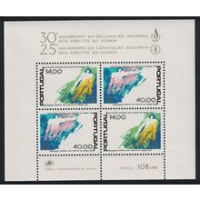 Portugal 30th Anniversary of Declaration of Human Rights MS 1978 MNH