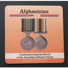 Coaster - Afghanistan Medals - Australian Defence Forces