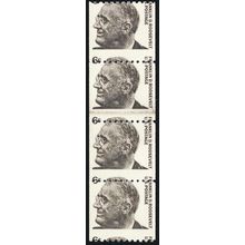 1298, Mint NH 6¢ - Misperf Error Coil Line Strip of Four * Stuart Katz