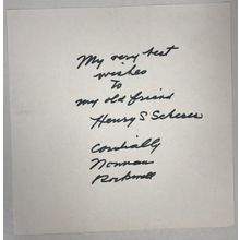 Norman Rockwell (d. 1978) Signed Autographed Vintage 6x6 Letter
