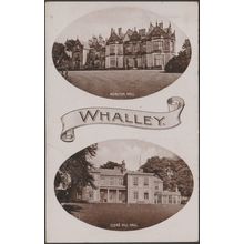 Moreton Hall & Clerk Hill Hall, Whalley, Lancashire, c.1910s - Constantines RPPC