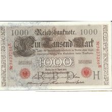 1910 Germany 1000 Marks Bill EX