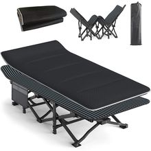 ATORPOK Camping Cot for Adults with Cushion Comfortable, Tent Folding Cot for Sl