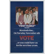 First Family (1980)_2 Movie Film Poster Canvas iconic design