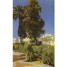 Sorolla_Joaquin_Jardines_Del_Alcazar Poster Canvas Movie Film Print A0 A1 A2 A3
