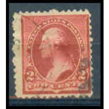 Used 220? 2c George Washington Barely Clears M10789