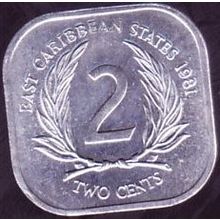 1981 East Caribbean States Cents Coin