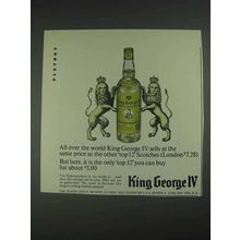 1967 King George IV Scotch Ad - All Over the World