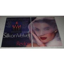 1982 Revlon Silk-on-Velvet Lipstick Ad