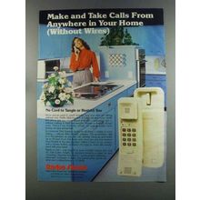 1982 Radio Shack ET-320 Electronic Cordless Phone Ad
