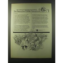1986 NSSF National Shooting Sports Foundation Ad - The science of wildlife