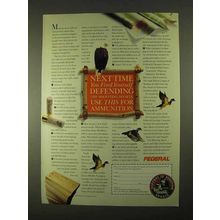 1994 Federal Ammunition Ad - Defending Shooting