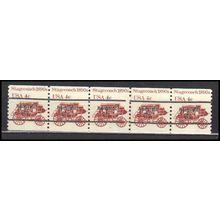 1898Ab 4c Stagecoach Fine MNH Dry Gum PNC 6/5 Line Gap AA0088
