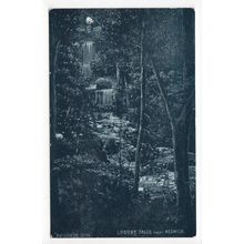 Lodore Falls Waterfall near Keswick Cumbria Moonlight Postcard Reliable Series