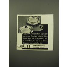 1950 Carotti Many-Purpose Dish Ad - Here's the Many-Purpose dish