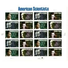 American Scientists Sheet of Twenty 37 Cent Postage Stamps Scott 3906-09