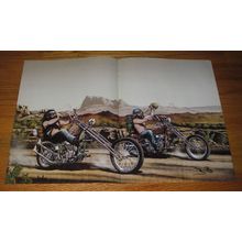 1978 David Mann Illustration - Choppers in the Desert