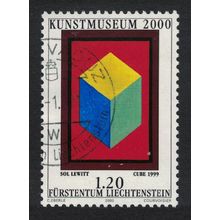 Liechtenstein 'Cube' Painting by Sol LeWit Inauguration of Art Museum 2000
