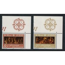 Liechtenstein Europa Music Year 2v Corners 1985 MNH SG#861-862