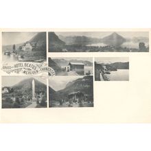 Gruss Aus Hotel Beatus Merligen Switzerland Mint Old Postcard