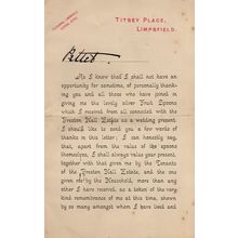 Evelyn Leveson Gower Countess Limpsfield Surrey Victorian Hand Signed Letter