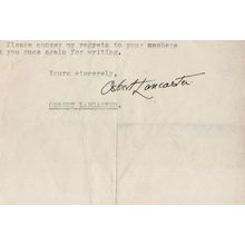 Osbert Lancaster Daily Mail Newspaper Cartoonist Hand Signed Autograph