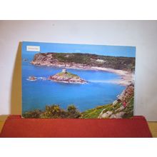 PORTELET BAY, JERSEY, used vintage postcard by Gordon of Jersey 1969 pm =