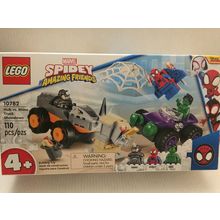 NEW Lego Marvel Spidey Amazing Friends Hulk vs Rhino Truck Showdown Set #10782