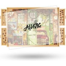 ALL4JIG 1500 Piece Rotating Puzzle Board with Drawers and Cover,25"X34"Portable