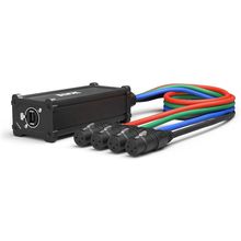 Lyxpro XLR 3 Feet Audio Snake 4 Channel 3 Pin Multi Network Breakout for Stage a