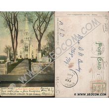 CT Norwalk Postcard St Pauls Church Undivided Back ct_box4~2282