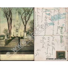 CT Norwalk Postcard St Pauls Church ct_box4~2283
