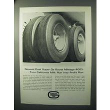 1964 General Tire Dual Super G Tires Ad - Boost Mileage