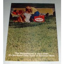 1964 Genesee Beer Ad - Good Time Taste!