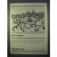 1966 Rand McNally Publishers Ad - Gates for Jerusalem