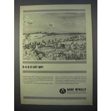 1966 Rand McNally Publishers Ad - 5-4-3-2-Lift Off