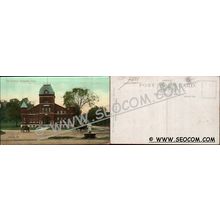 CT Norwalk Postcard The Armory Street Scene w/Horses & Wagons ct_box4~2291