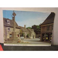 WAR MEMORIALMINCHINHAMPTON, GLOUCESTERSHIRE used postcard by Judegs 1973 pm =