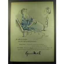 1949 Germaine Monteil Beauty Balm and Face Powder Ad - The right face powder