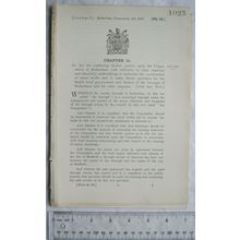 1915 Act of Parliament: improvements Rotherham