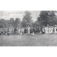 Confession To King I Slew Him Bury St Edmunds Pageant Suffolk Old Postcard