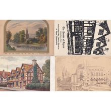 52X Charles Dickens Shakespeare Book Author Poet Stately Homes Postcard Bundle