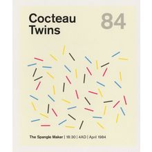 Cocteau Twins The Spangle Maker 4AD 1984 LP Postcard