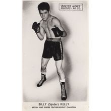 Billy Kelly Irish Boxer Boxing Champion Old PB Real Photo Postcard
