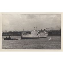 Leader 1950s Steam Turbine Ship Vintage Rare Photo